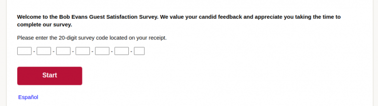 bob evans guest survey
