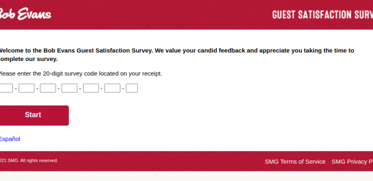 bob evans guest survey
