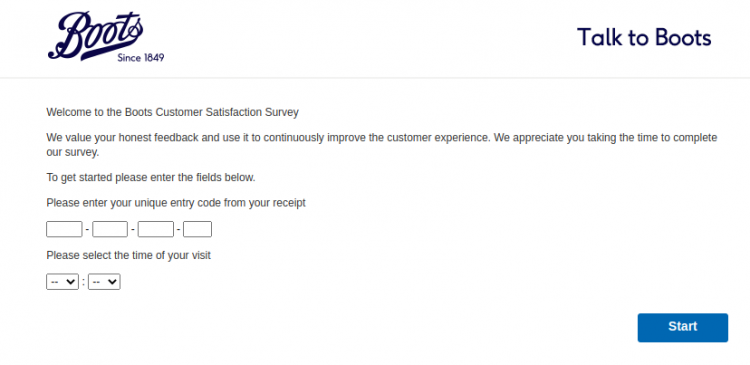 Boots UK Survey