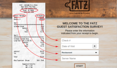 Fatz Cafe Satisfaction Survey