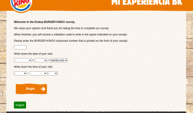 My BK Experience Survey Logo