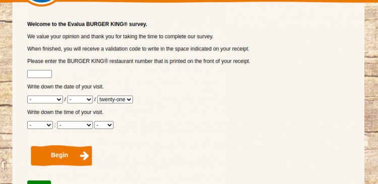 My BK Experience Survey Logo