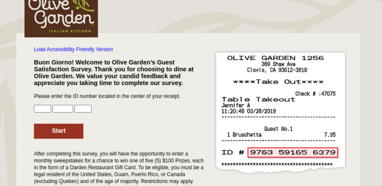 Olive Garden Survey logo