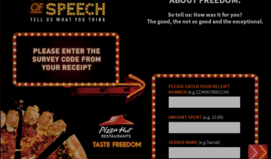 pizza hut uk survey logo