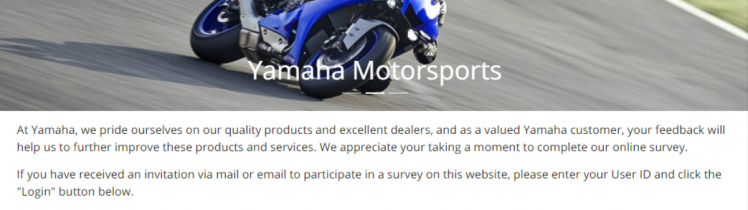 yamaha customer survey logo