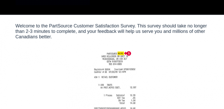 PartSource survey